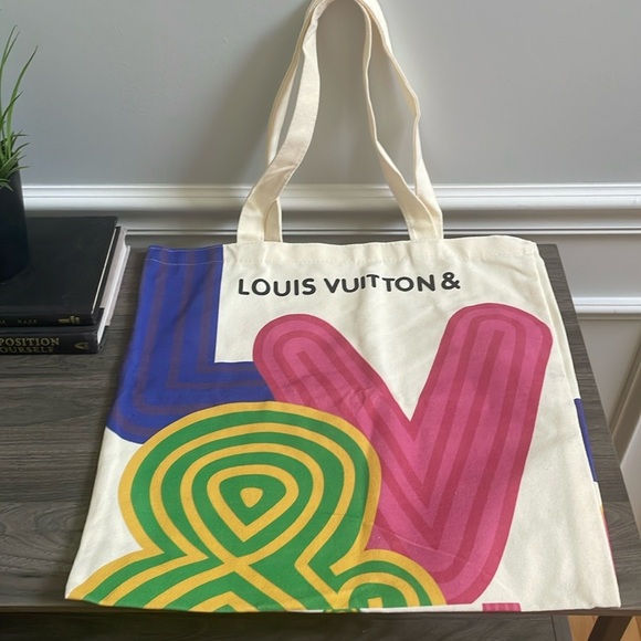 LOUIS VUITTON LV Double Sided Canvas Tote Bag From 2022 LV Shenzhen Exhibition - Picture 2 of 2